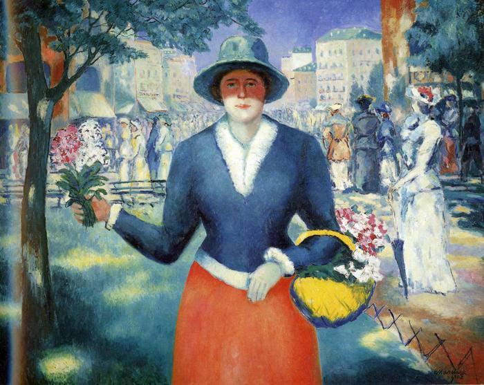 Kazimir Malevich Flower Girl, oil painting image